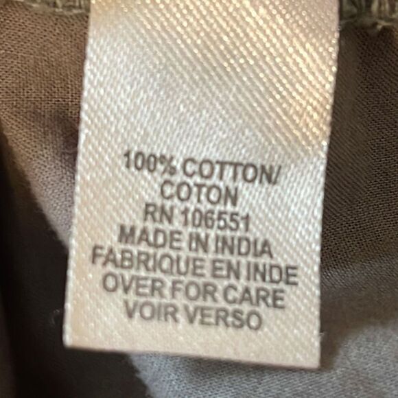 Calypso by St. Barth Button Down Shirt Women’s Roll Tab Long Sleeve Size XS Gray - Picture 7 of 7